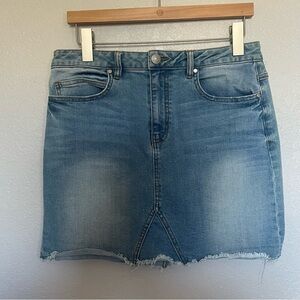 Harper Mini Denim Skirt L
